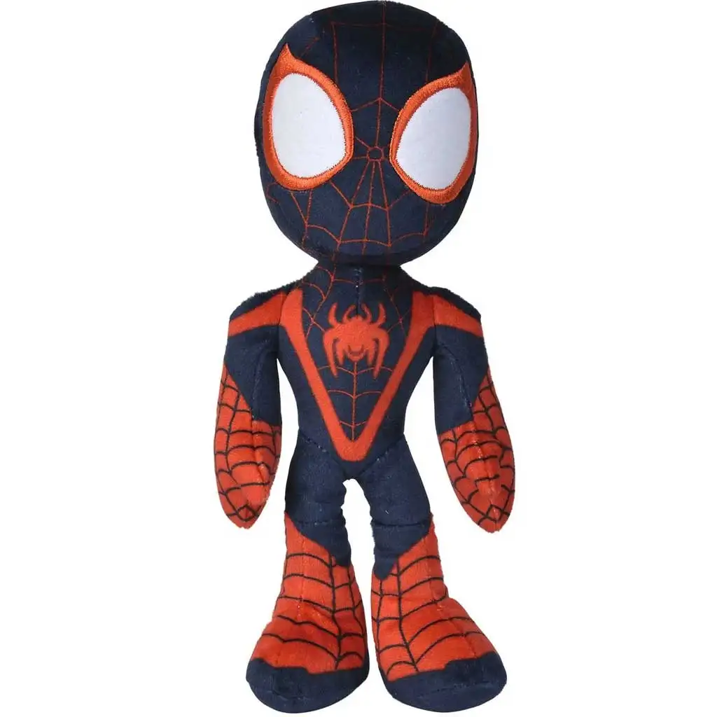 imagen de Marvel: Amigos Asombrosos - Figura de peluche de Spider-Man Miles Morales con ojos que brillan en la oscuridad 25cm 2