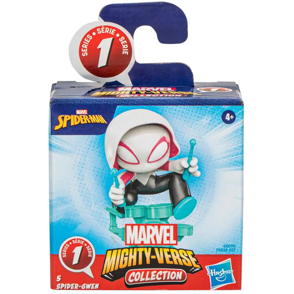 imagen de Marvel: Colección Mighty-Verse de Spider-Man - Mini figura de Spider Gwen - Hasbro 3