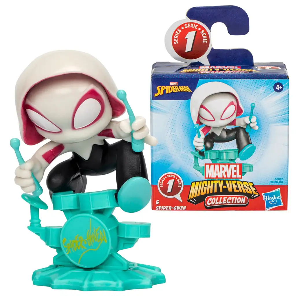 imagen de Marvel: Colección Mighty-Verse de Spider-Man - Mini figura de Spider Gwen - Hasbro 1
