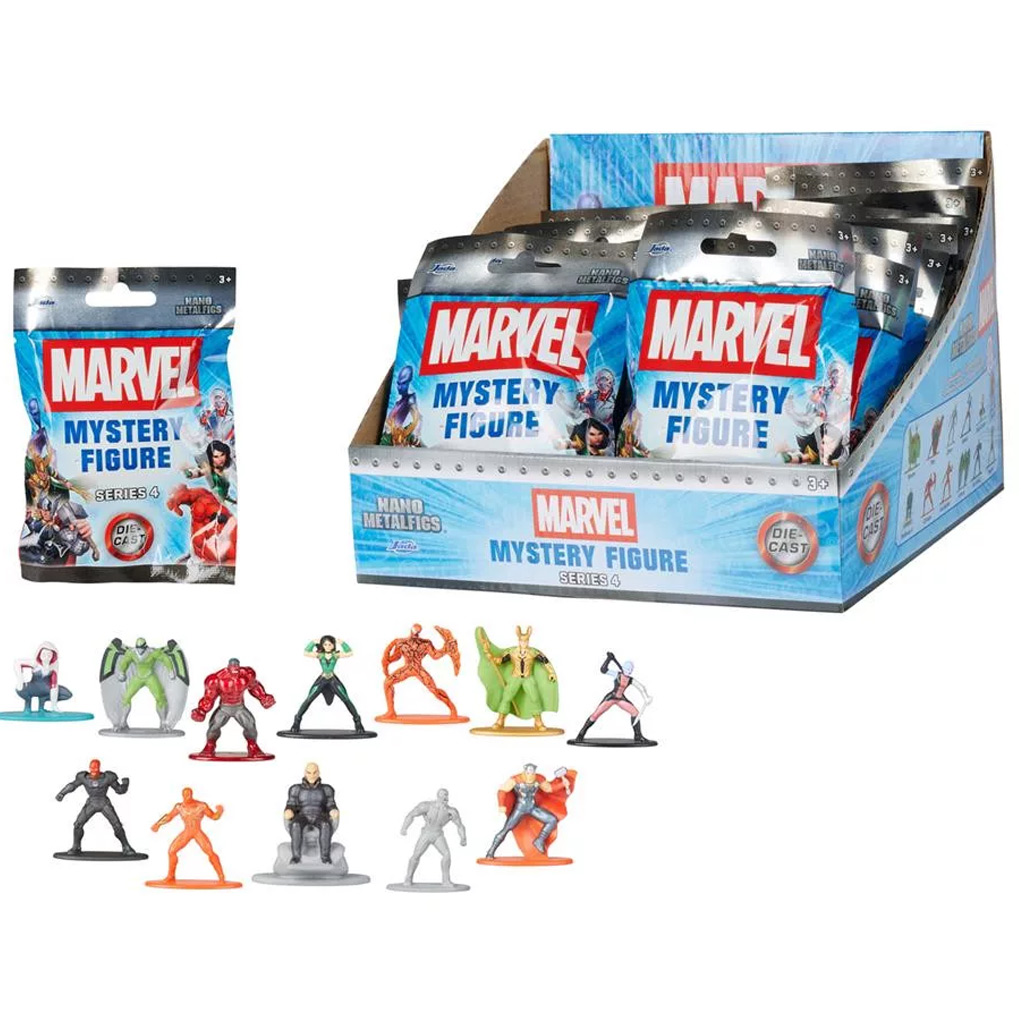imagen de Marvel: Figura de metal sorpresa Nano Metalfigs, varios, 1 unidad - Jada Toys 1