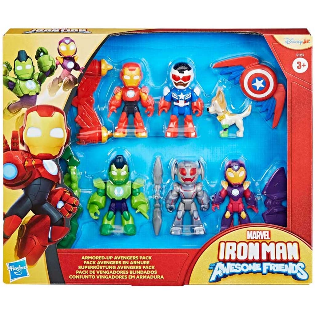 imagen de Marvel: Iron Man Armored Avengers set de 6 figuras - Hasbro 1