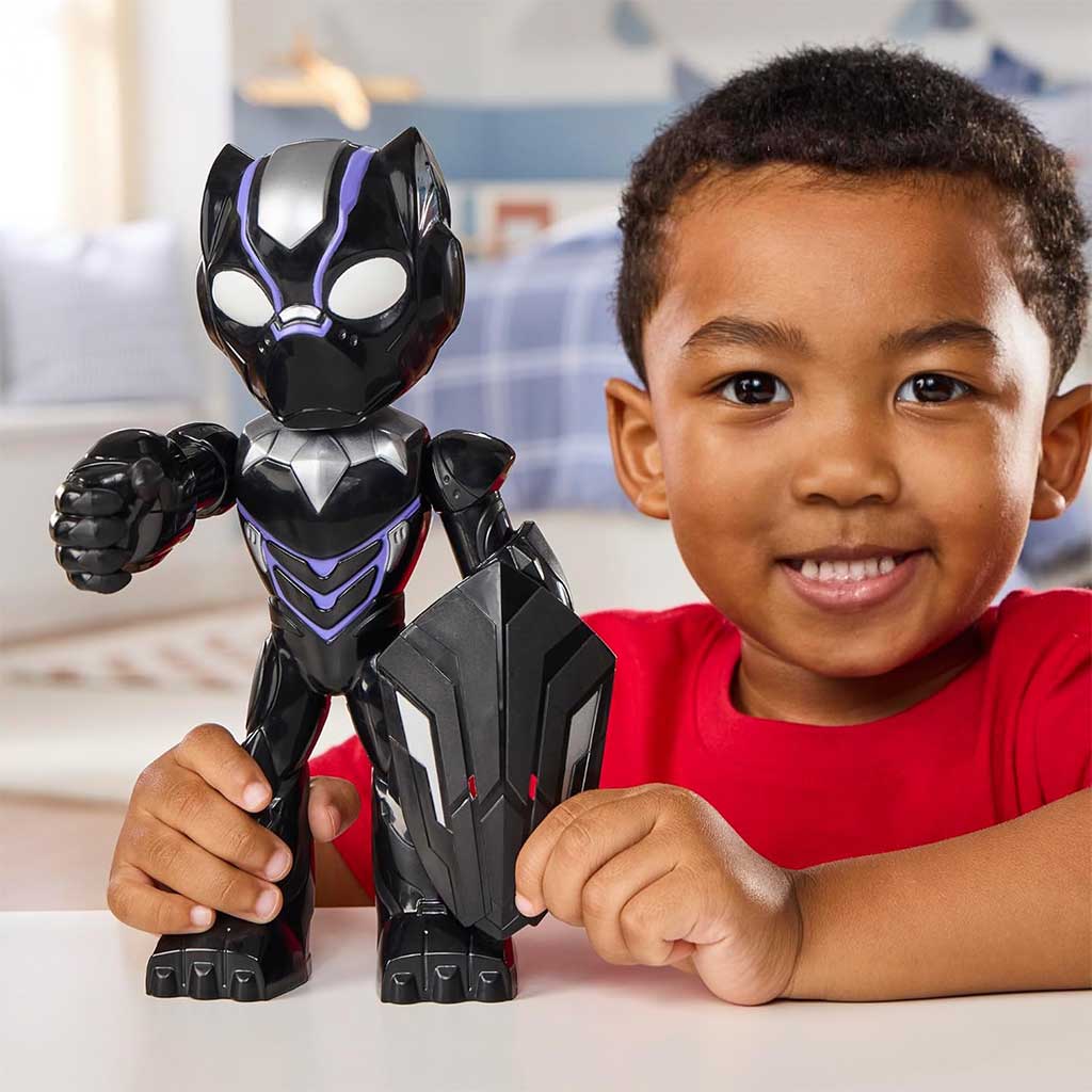 imagen de Marvel Iron Man y sus maravillosos amigos - Figura de Pantera Negra de 23 cm - Hasbro 3