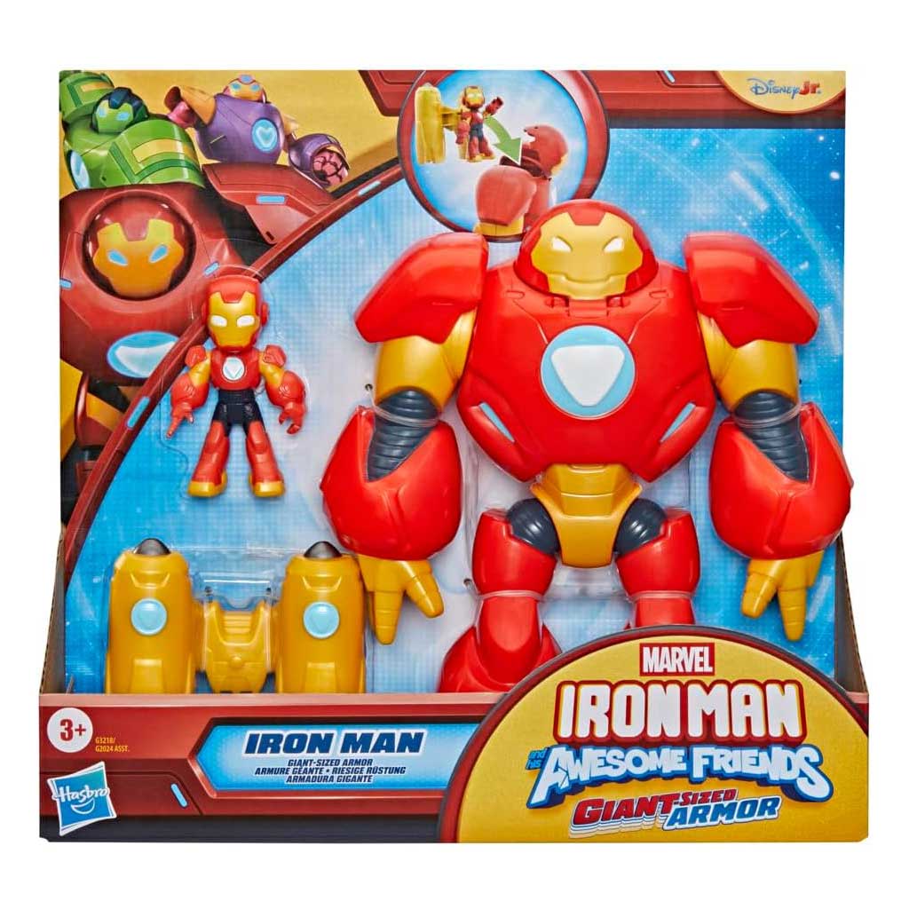 imagen de Marvel Iron Man y sus maravillosos amigos - Juego de armadura de tamaño gigante Iron Man - Hasbro 1