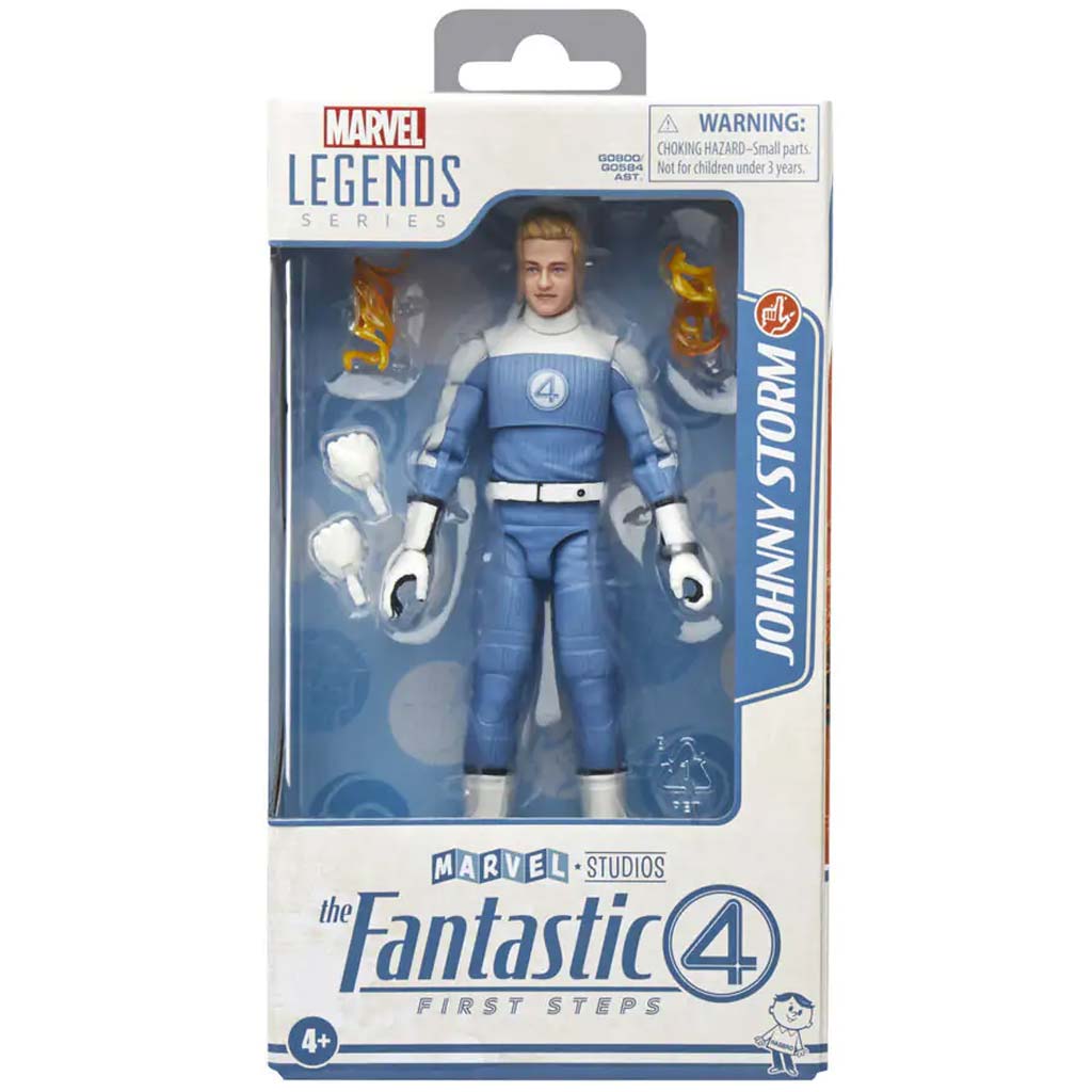imagen de Marvel Legends: Cuatro Fantásticos - Figura de Johnny Storm 15cm - Hasbro 1