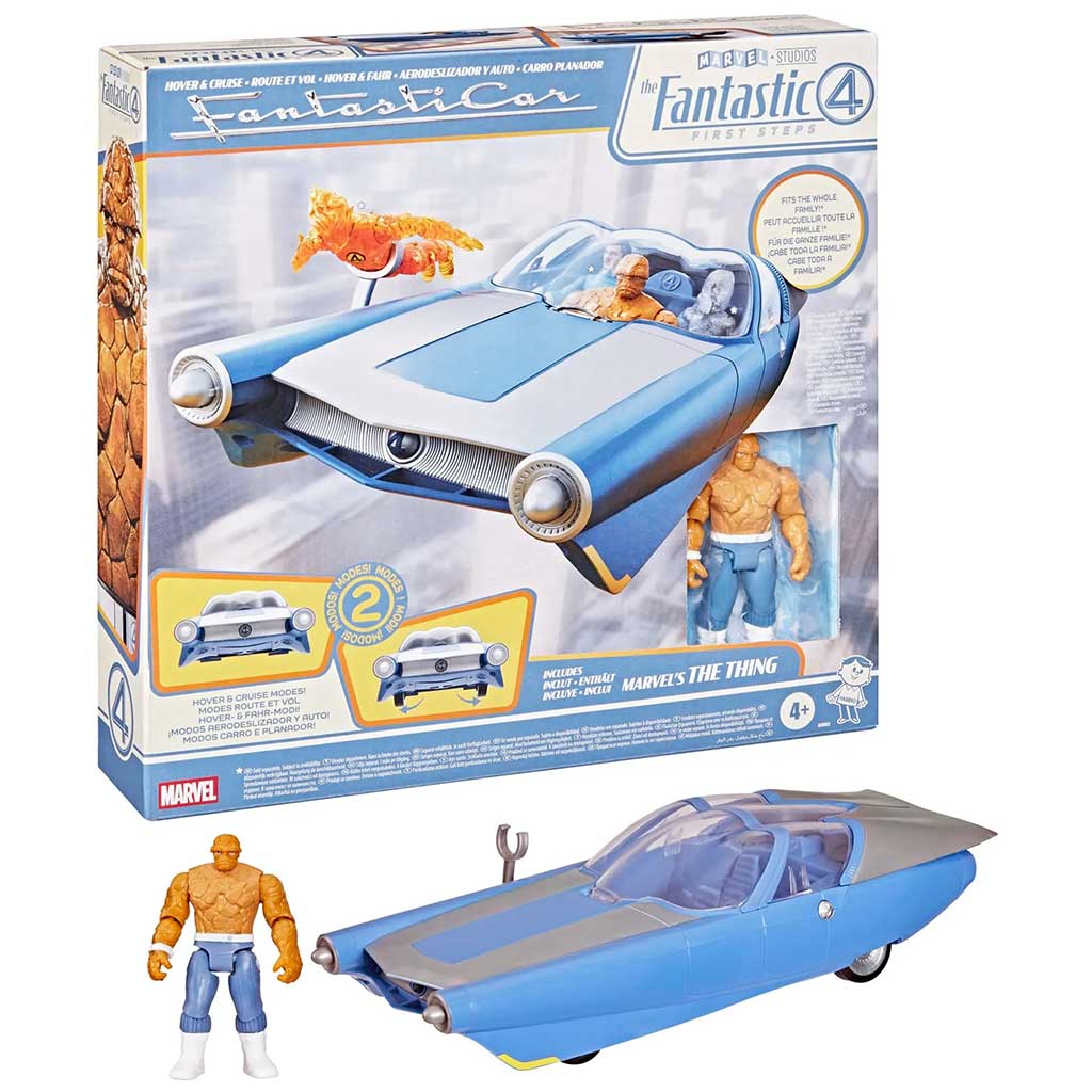 imagen de Marvel Los Cuatro Fantásticos Epic World of Action Fantasticar Flotante y Navegante - Hasbro 1