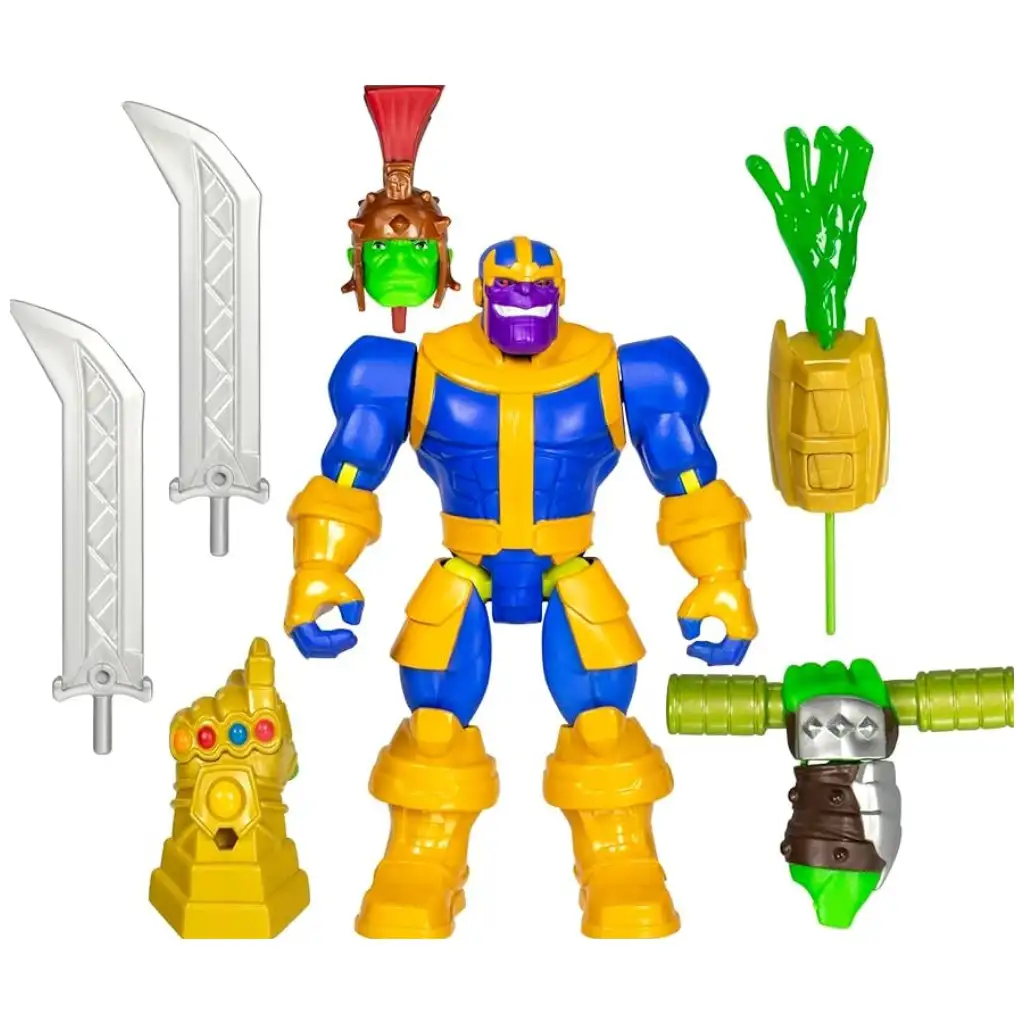 imagen de Marvel Mix Mashers: Figura de Thanos de los Vengadores con accesorios - Hasbro 2
