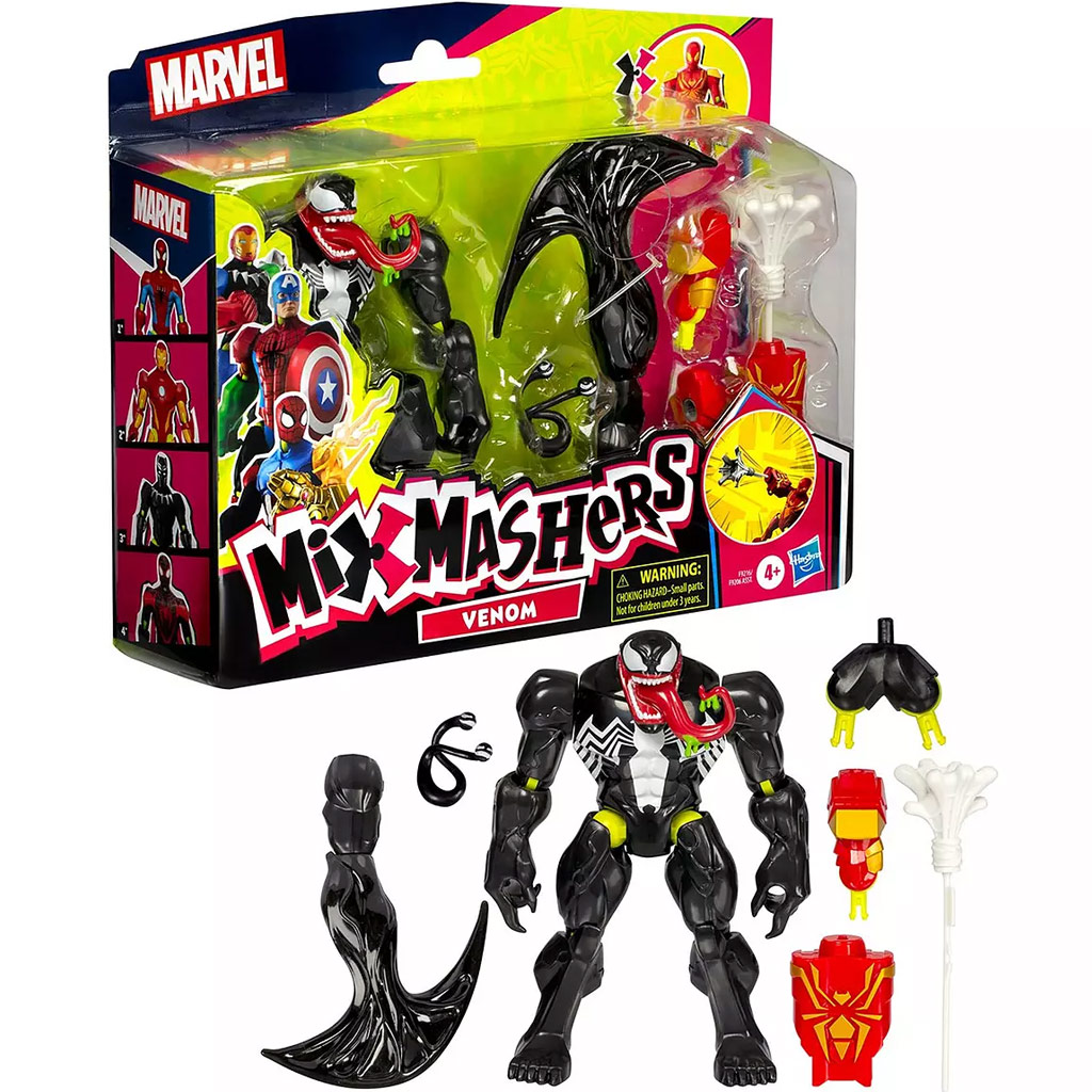 imagen de Marvel: Mix Mashers figura de Venom con accesorios - Hasbro 1