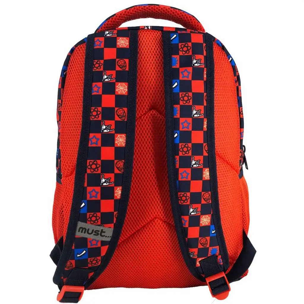 imagen de Marvel: Mochila escolar de Spiderman de tres compartimentos, mochila 32x18x43cm 2