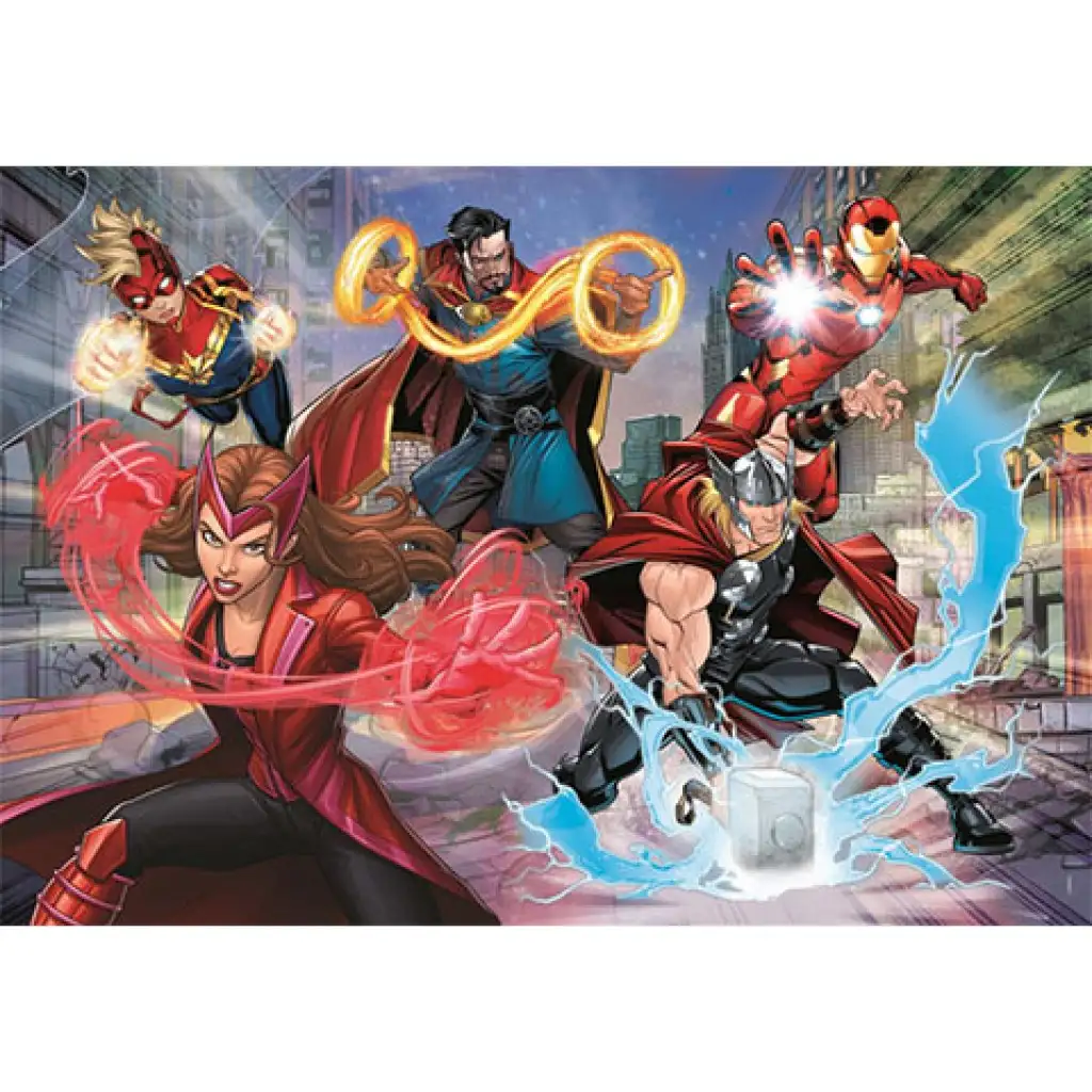 imagen de Marvel: Puzzle brillante Supercolor de 104 piezas - Clementoni 2