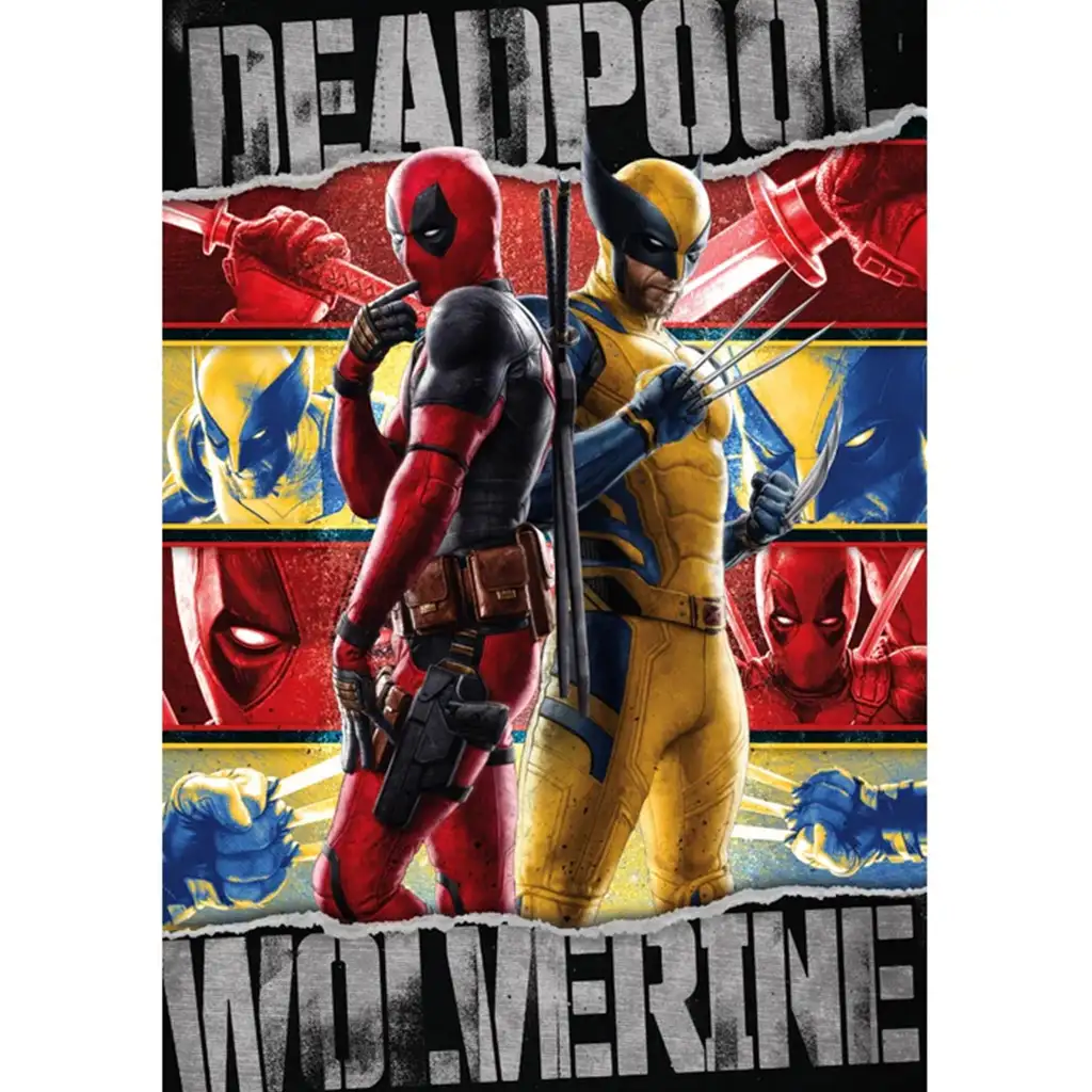imagen de Marvel: Puzzle de 1000 piezas de Deadpool y Wolverine - Clementoni 2