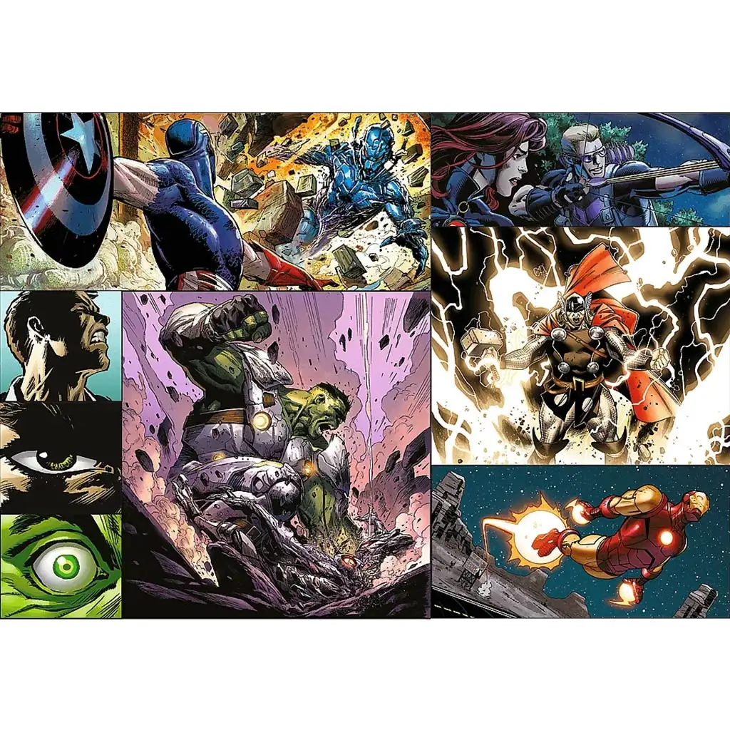imagen de Marvel: Puzzle de 4x250 piezas de los Vengadores - Trefl 5