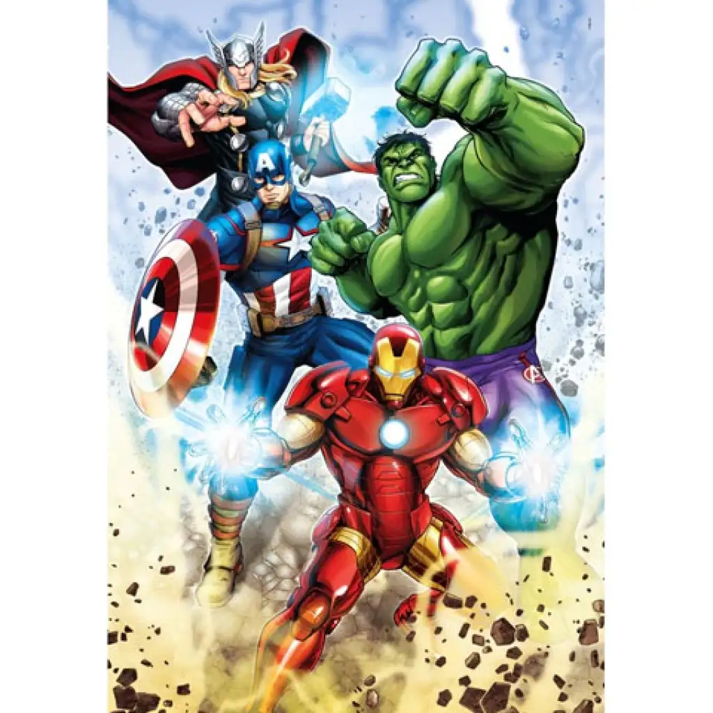 imagen de Marvel: Puzzle Supercolor de Los Vengadores de 60 piezas - Clementoni 2