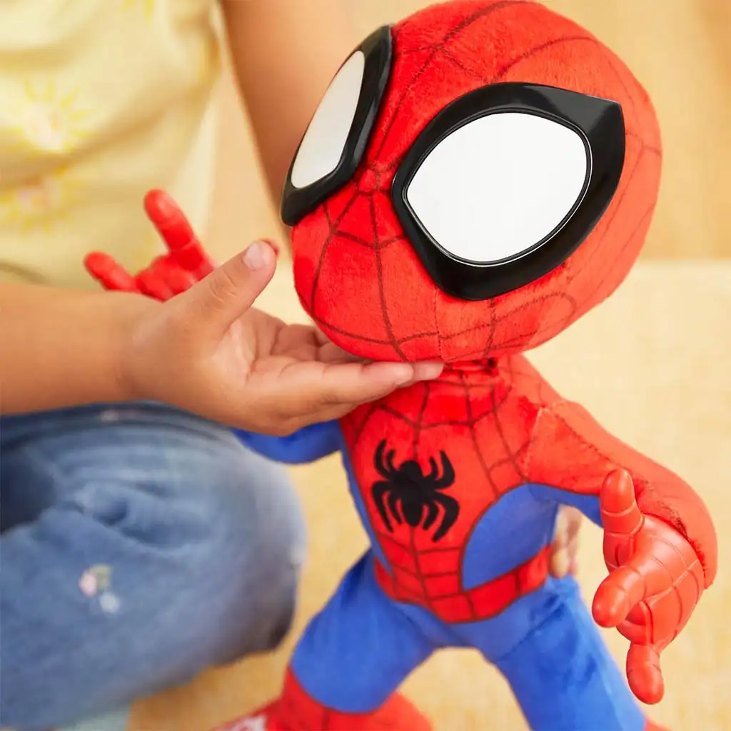 imagen de Marvel Spidey y sus maravillosos amigos: Spidey de peluche interactivo que baila - Hasbro 3
