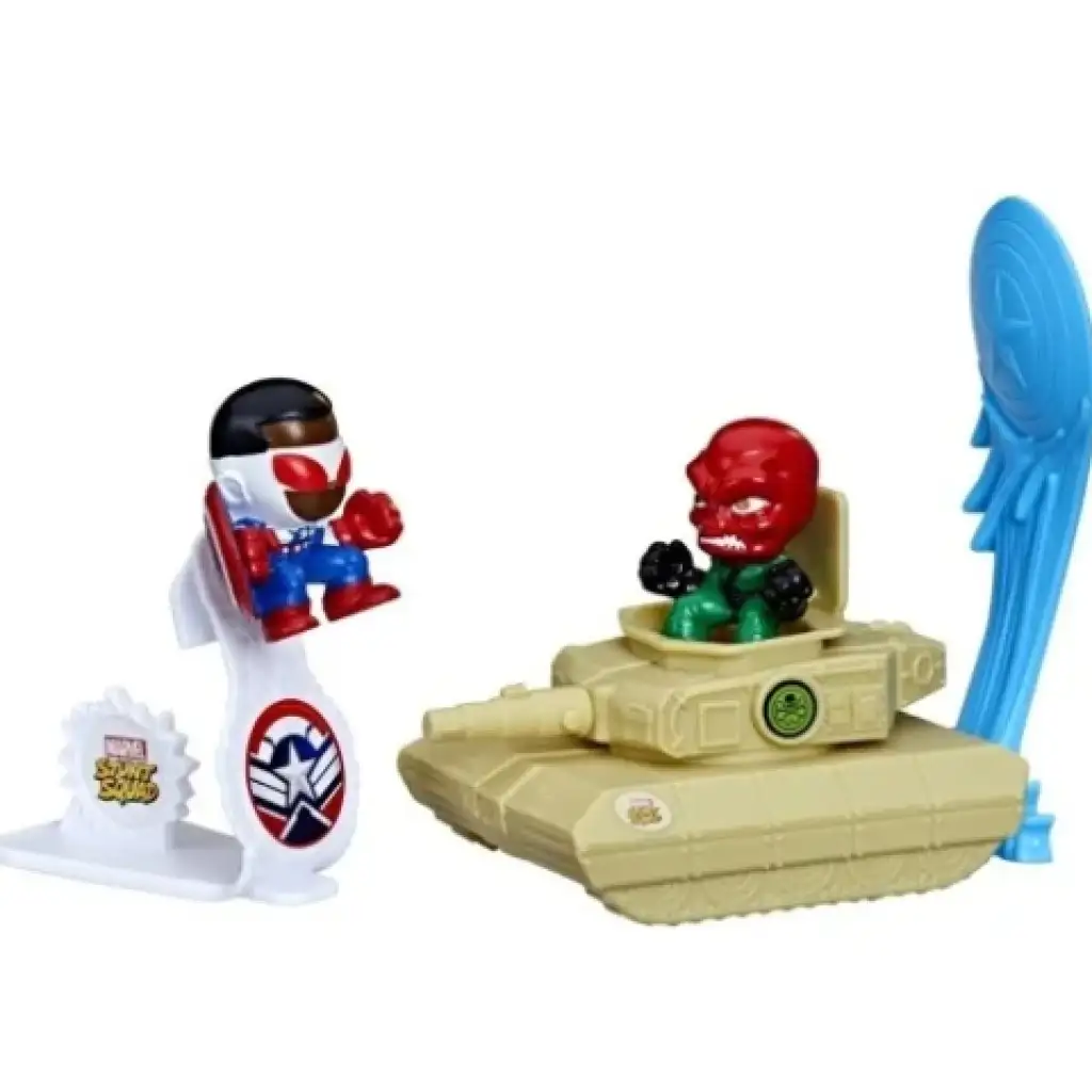 imagen de Marvel Stunt Squad: Capitán América vs. Cráneo Rojo juego de lanzamiento - Hasbro 2