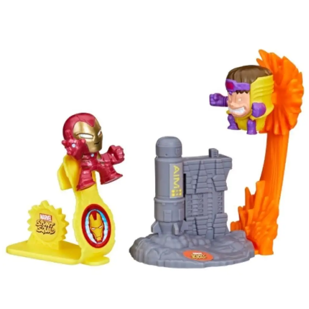 imagen de Marvel Stunt Squad: Iron Man vs. M.O.D.O.K. juego de lanzamiento - Hasbro 2