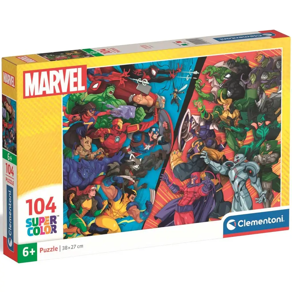 imagen de Marvel: Super Color Puzzle de 104 piezas - Clementoni 1