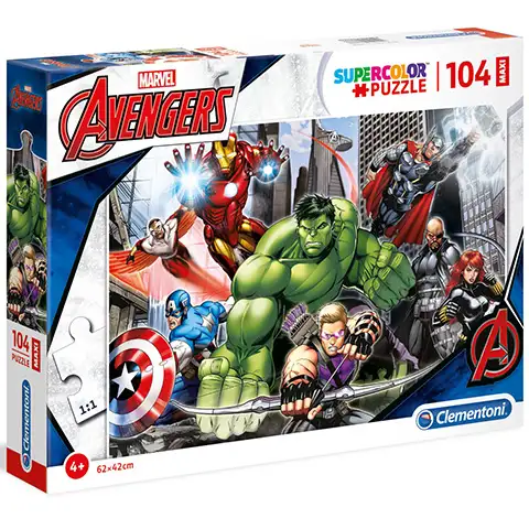 imagen de Marvel Vengadores 104 piezas Maxi Puzzle - Clementoni 1
