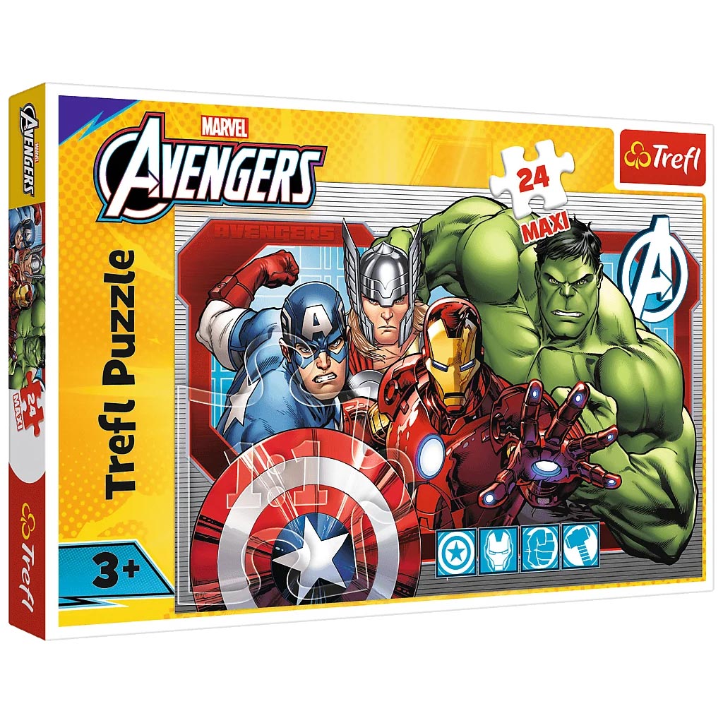 imagen de Marvel Vengadores 24 piezas maxi puzzle - Trefl 1