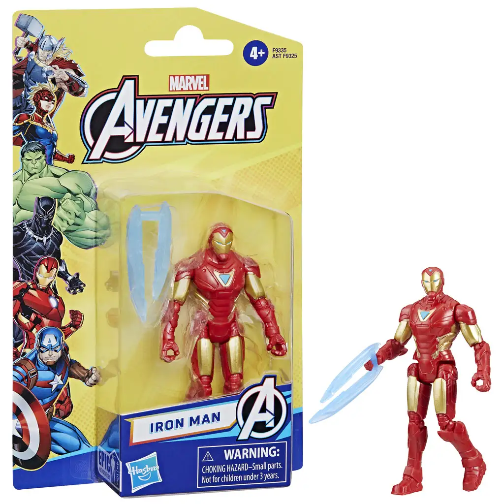 imagen de Marvel: Vengadores - Figura de acción de Iron Man 10cm - Hasbro 1