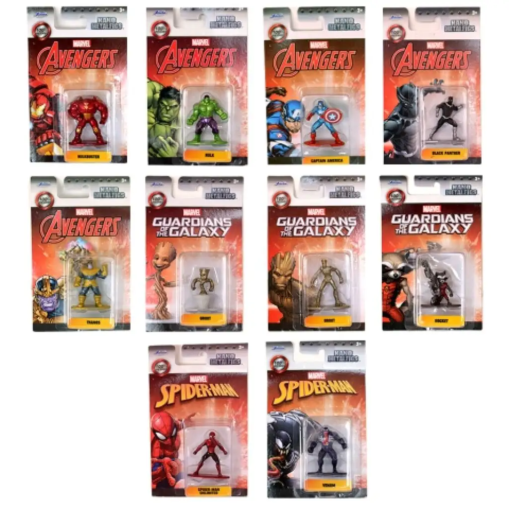 imagen de Marvel Vengadores Nanofigs figuras de metal en varias versiones - Simba Toys 1