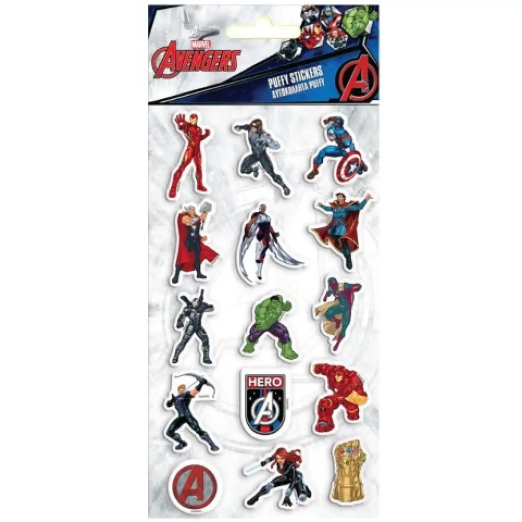 imagen de Marvel Vengadores set de pegatinas 3D en relieve 10x22cm 1