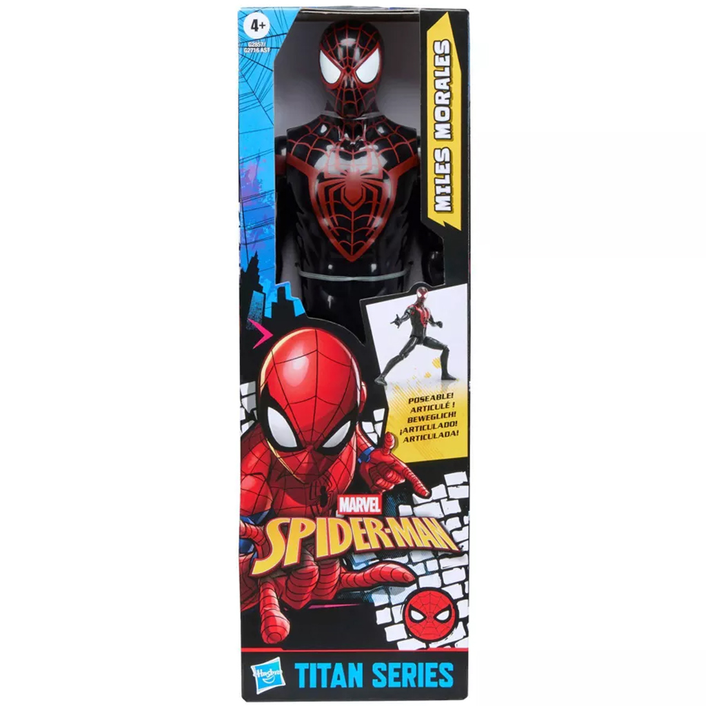 imagen de Marvel Vengadores: Titan Series figura de Miles Morales de 30 cm - Hasbro 1