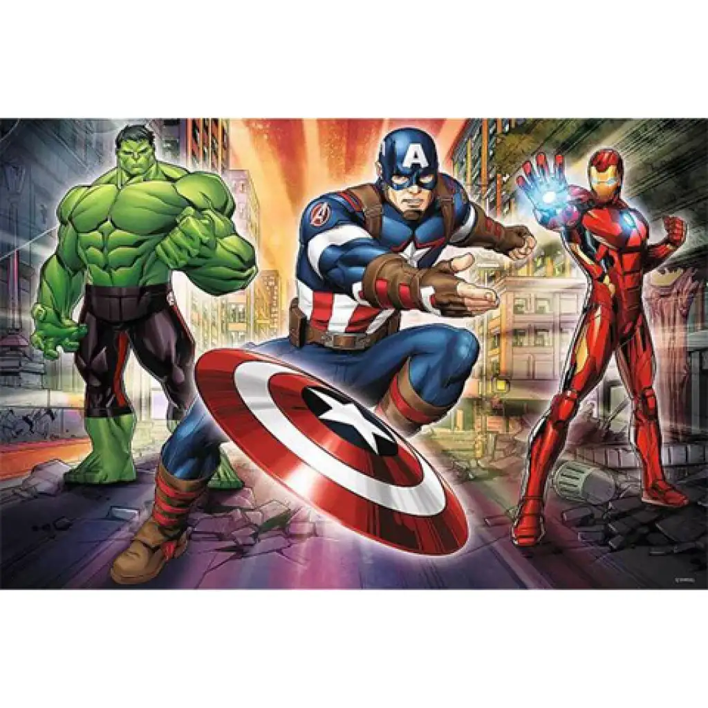 imagen de Marvel Vengadores Trio 24 piezas Maxi puzzle - Trefl 2