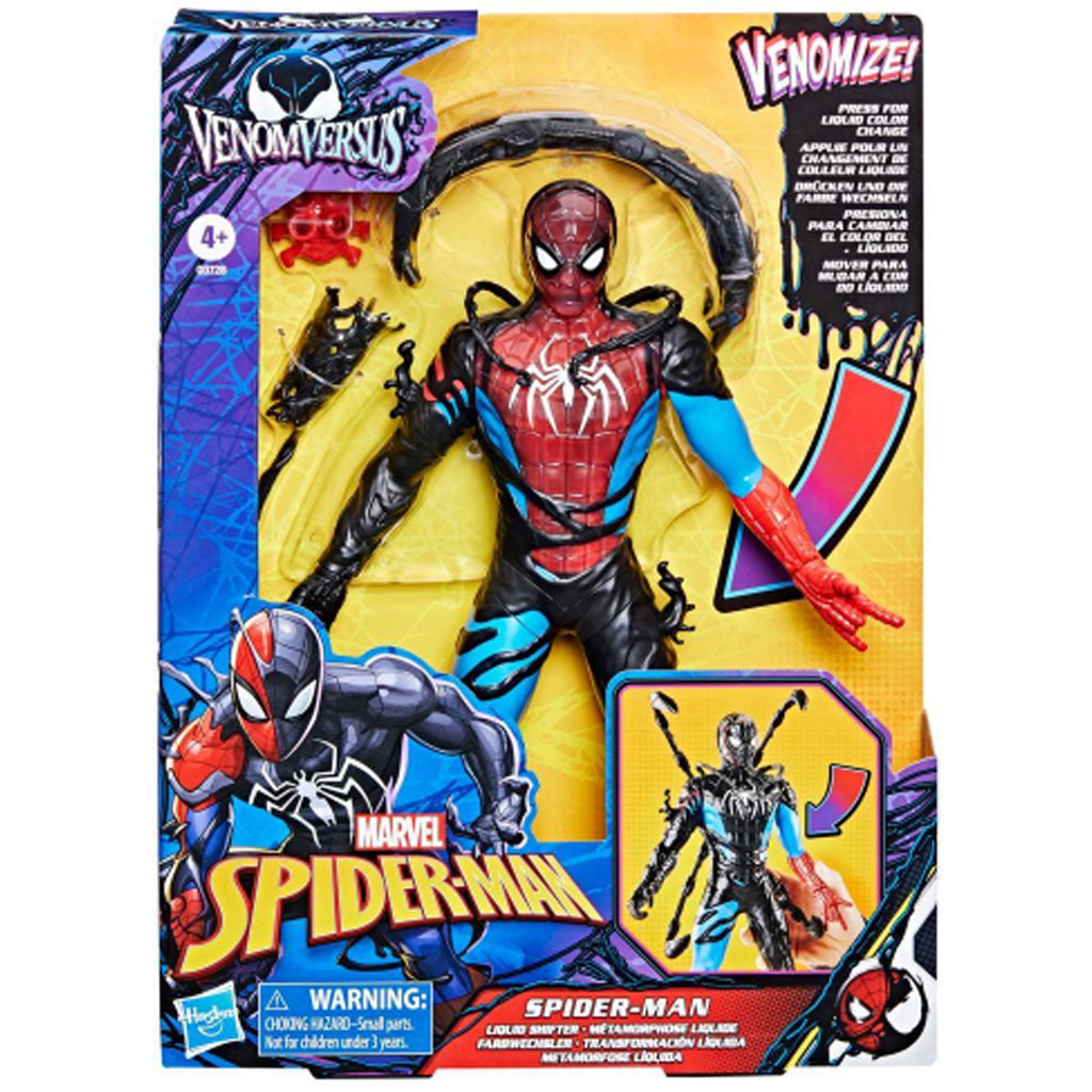 imagen de Marvel VenomVersus Cambiador de Líquido Figura de Acción de Spider-Man - Hasbro 1