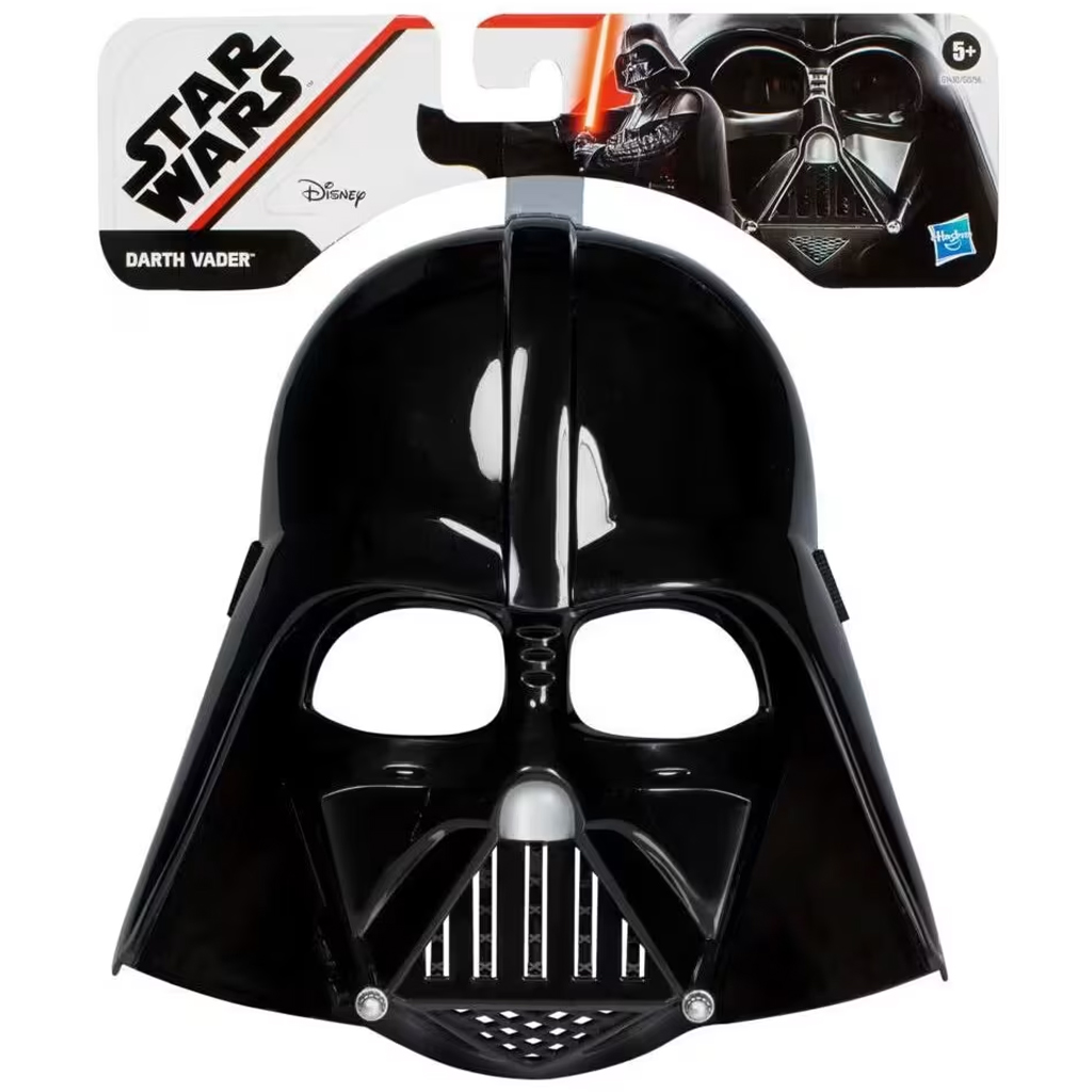 imagen de Máscara de Darth Vader de Star Wars con banda de goma - Hasbro 1