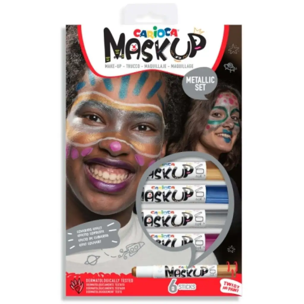imagen de MaskUp Metallic set de 6 pinturas faciales - Carioca 1