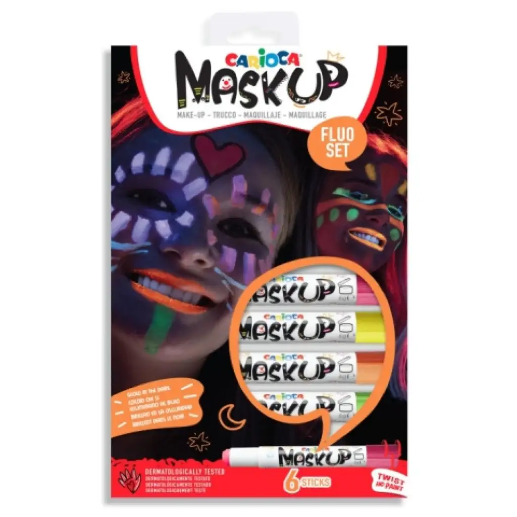 imagen de MaskUp Neon set de 6 pinturas faciales - Carioca 1