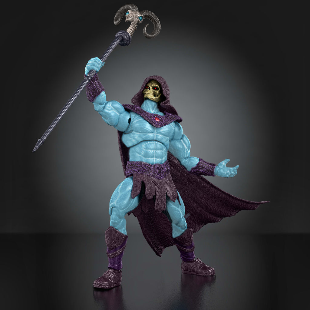 imagen de Masters of the Universe: Los defensores del universo figura de acción deluxe Skeletor Cara de Hueso - Mattel 2