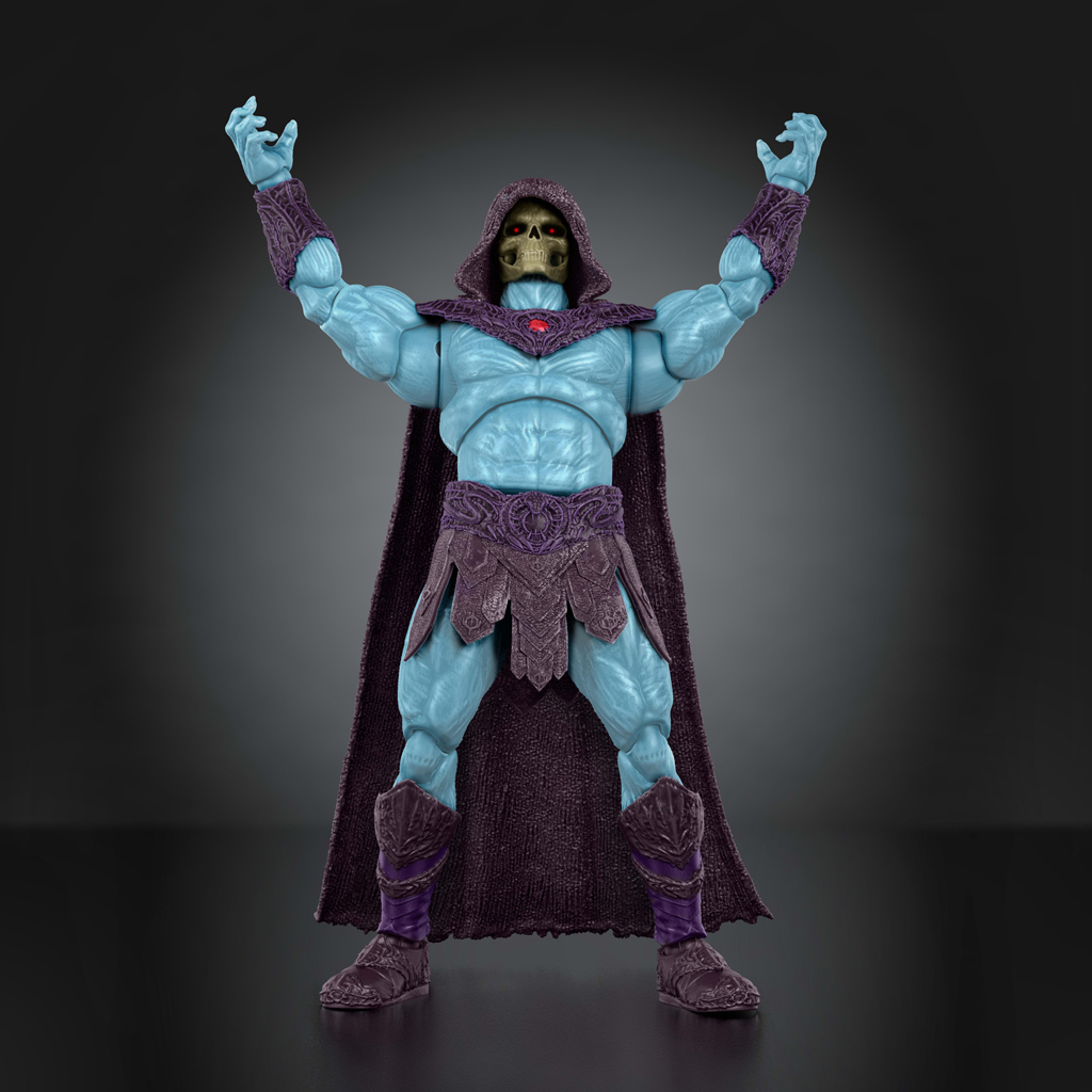 imagen de Masters of the Universe: Los defensores del universo figura de acción deluxe Skeletor Cara de Hueso - Mattel 3