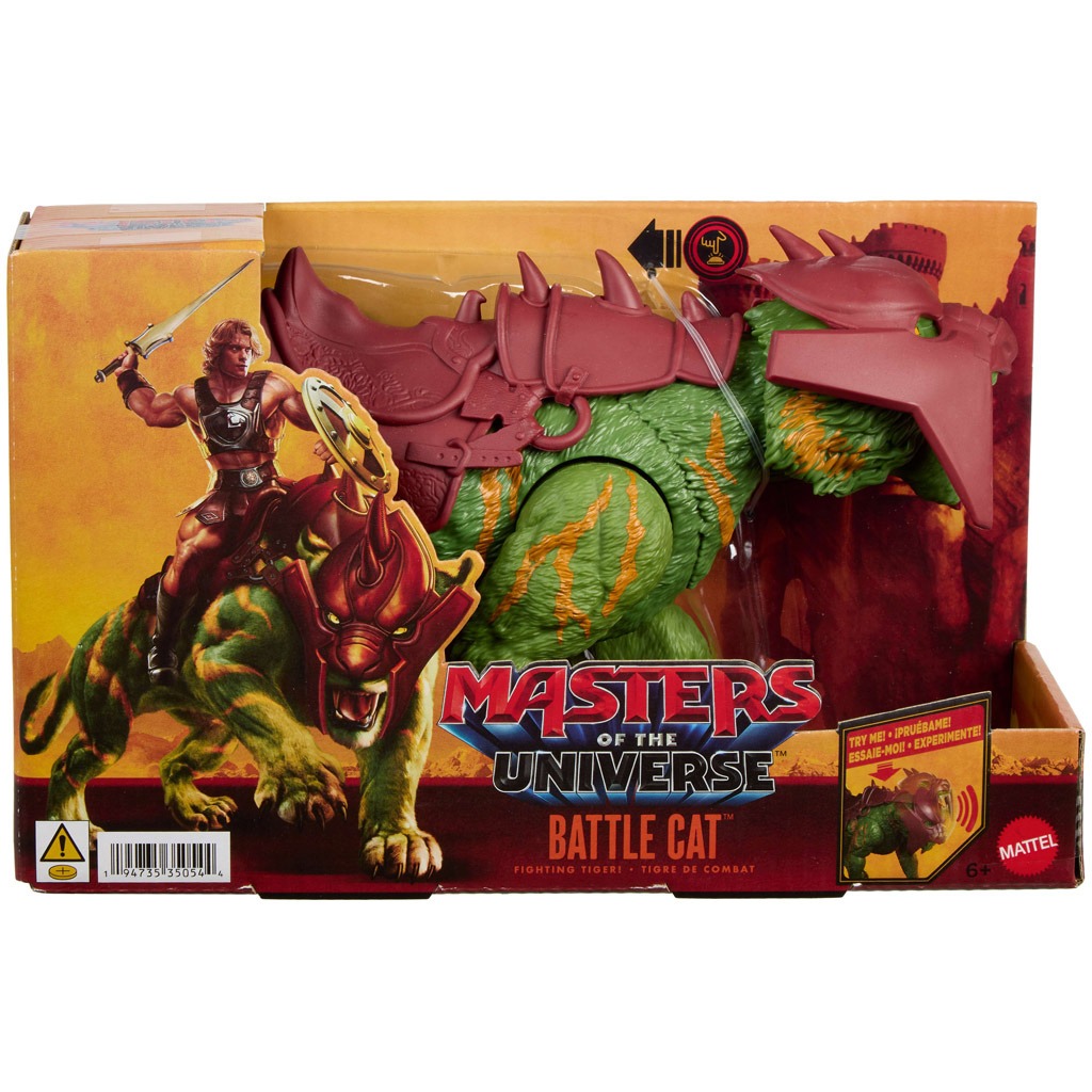 imagen de Masters of the Universe: Los defensores del universo figura de Battle Cat con sonido y función de combate - Mattel 1