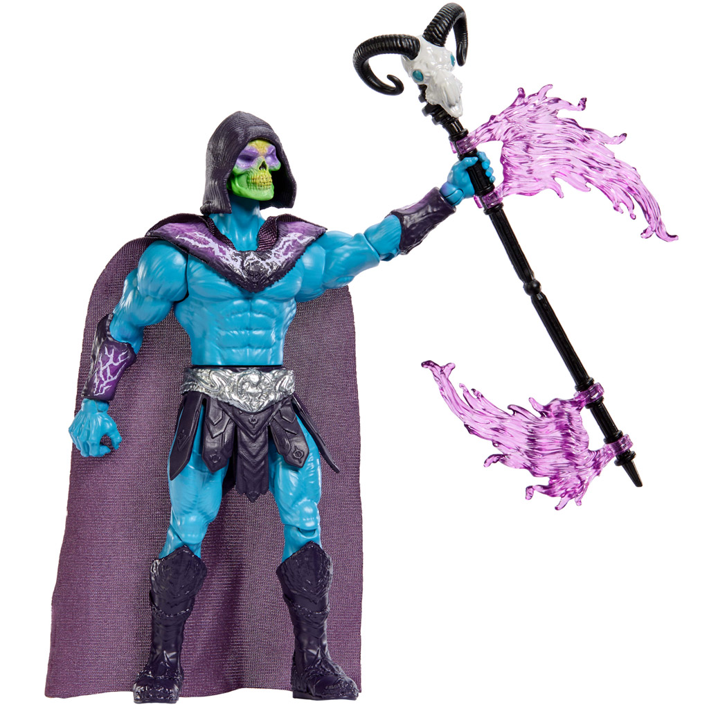 imagen de Masters of the Universe: Los defensores del universo Skeletor figura de acción con cara de calavera con accesorios - Mattel 2