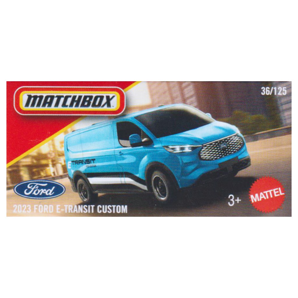 imagen de Matchbox 2023 Ford E-Transit Custom coche pequeño 1/64 – Mattel 1