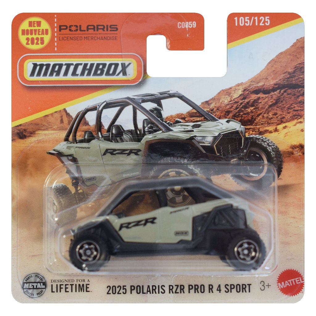 imagen de Matchbox: 2025 Polaris RZR Pro R 4 Sport cochecito 1/64 - Mattel 1
