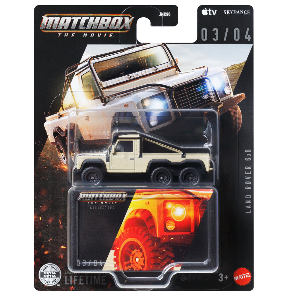 imagen de Matchbox A Film Land Rover 6x6 coche de colección 1/64 - Mattel 1