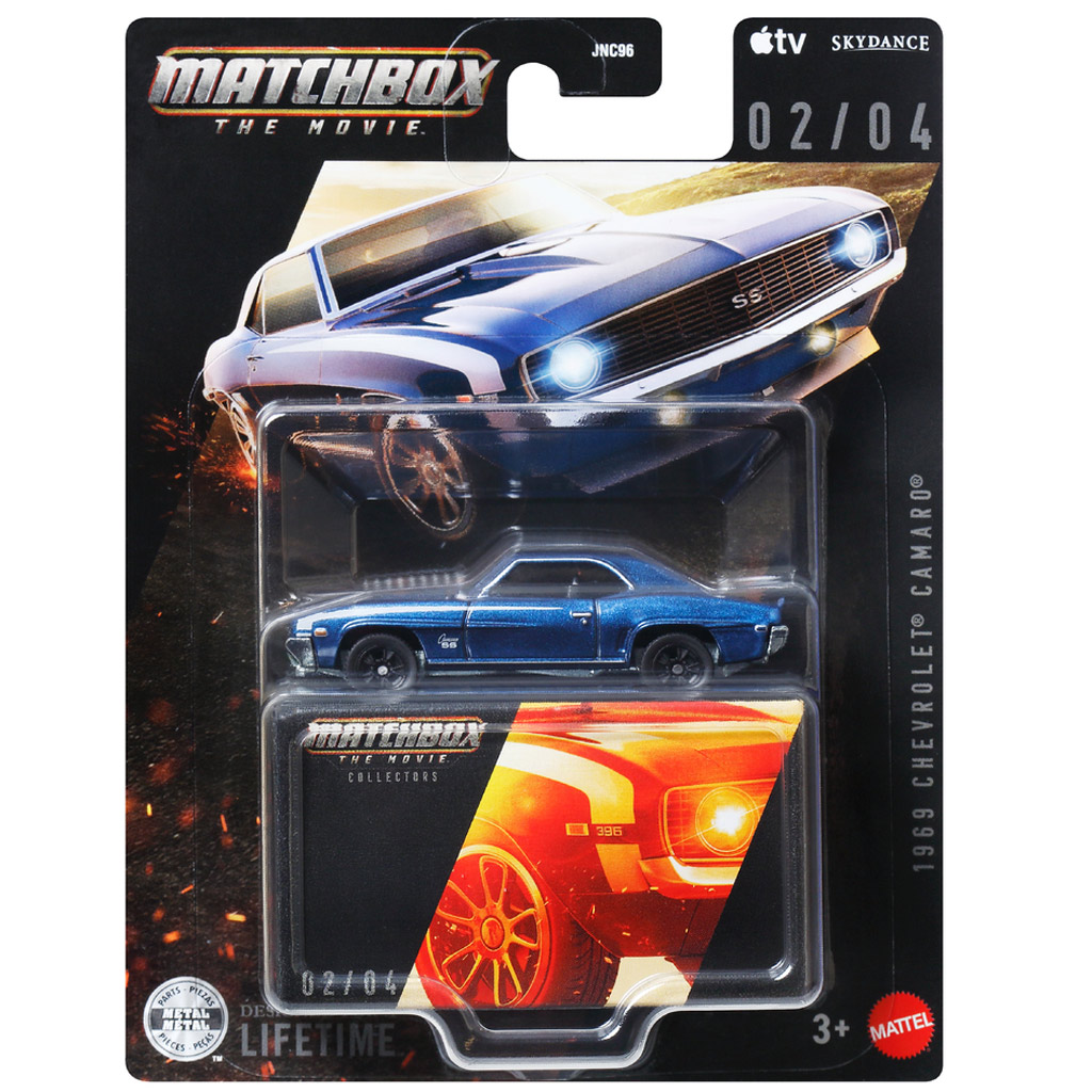 imagen de Matchbox A Película: 1969 Chevrolet Camaro coche de colección 1/64 - Mattel 1