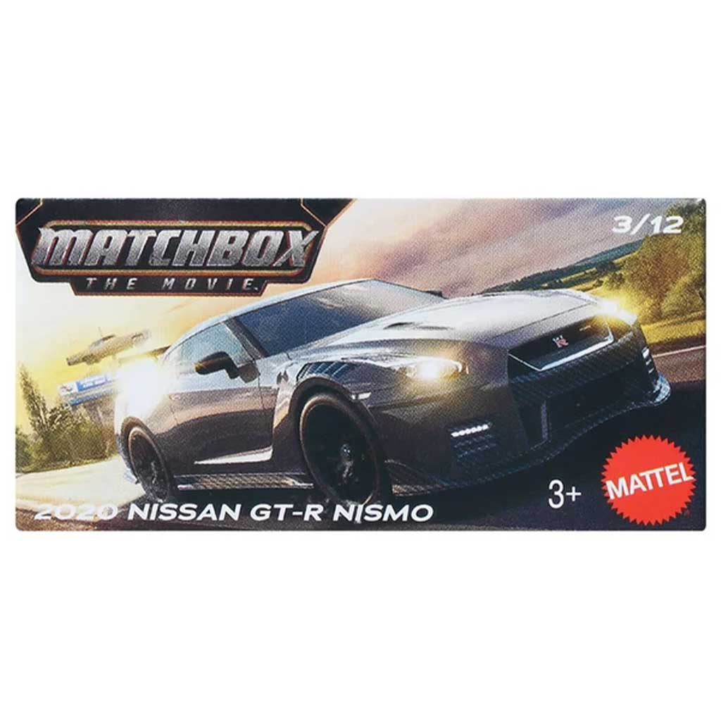 imagen de Matchbox A Película: 2020 Nissan GT-R Nismo cochecito en caja de cartón 1/64 – Mattel 1