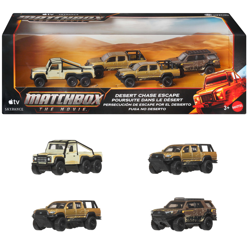 imagen de Matchbox A película: Escape de la persecución en el desierto coches de colección multipack 1/64 – Mattel 1