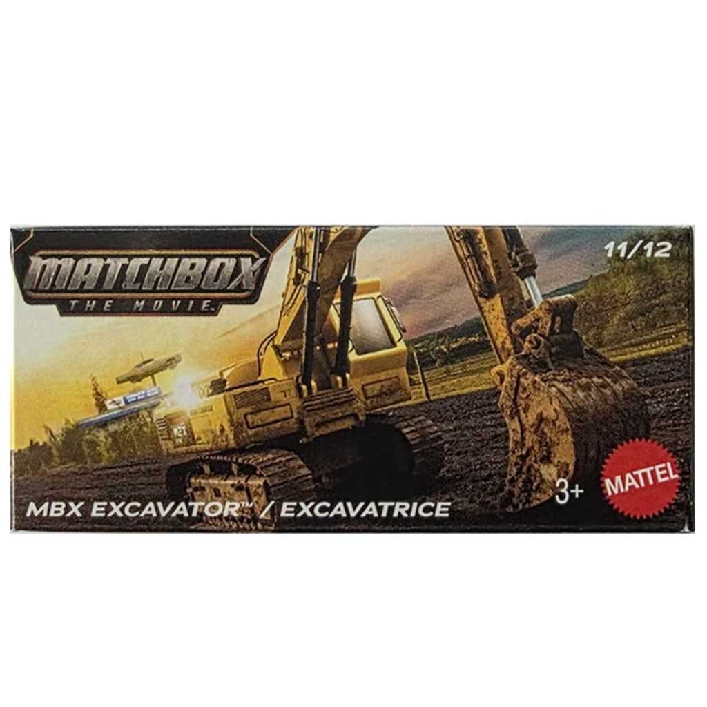 imagen de Matchbox A Película: MBX Excavadora en caja de cartón 1/64 – Mattel 1