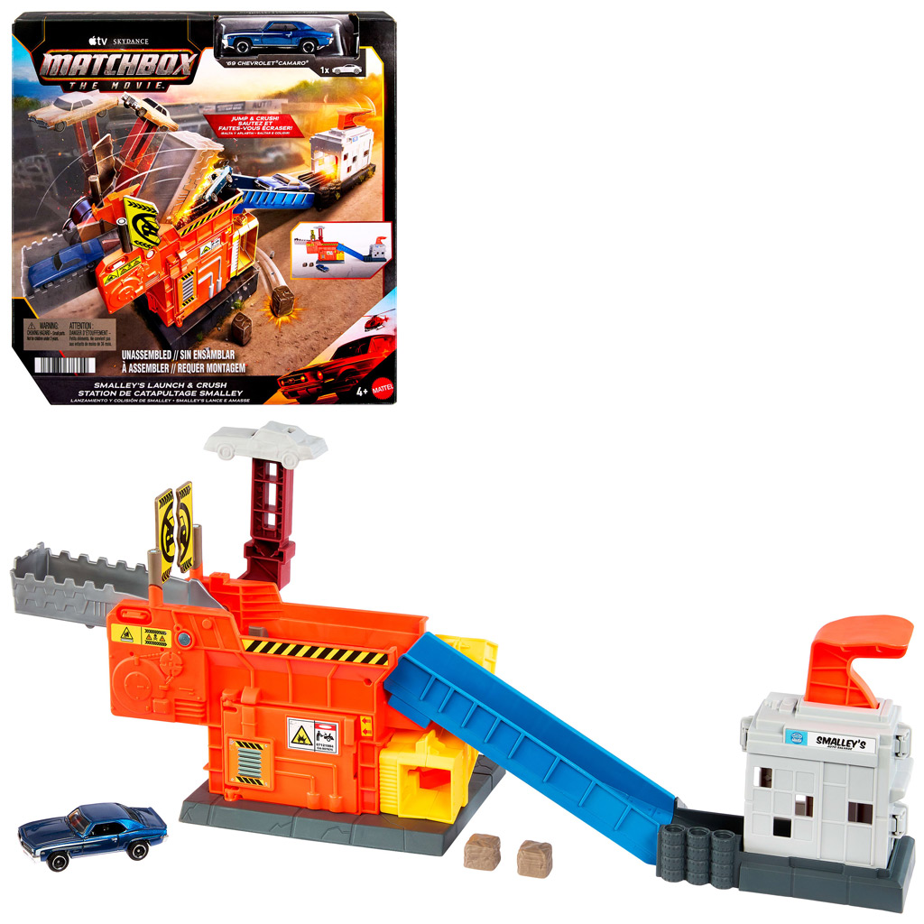 imagen de Matchbox A película: Set de juego de la estación de roncado Smalley – Mattel 1