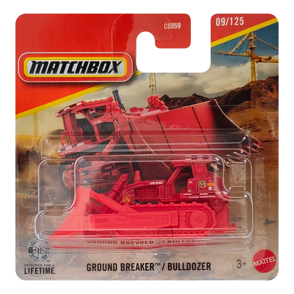 imagen de Matchbox: Bulldozer de Rompimiento de Suelo cochecito 1/64 - Mattel 1