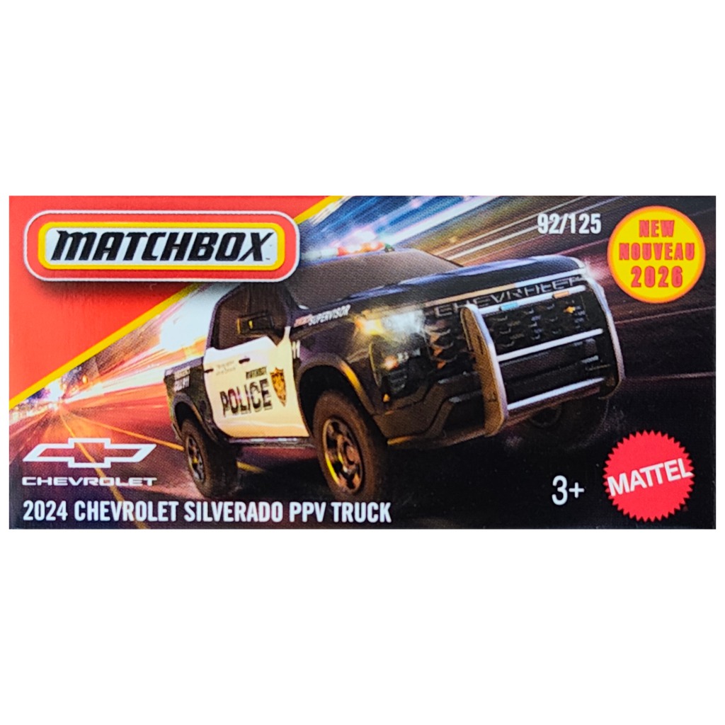 imagen de Matchbox: Camión Chevrolet Silverado PPV en caja de cartón 2024 1/64 - Mattel 1