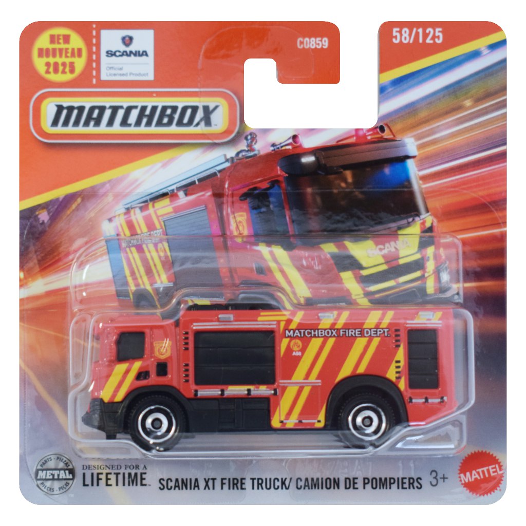 imagen de Matchbox: Camión de bomberos Scania XT 1/64 - Mattel 1