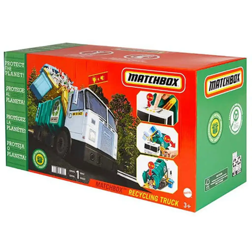 imagen de Matchbox: Camión de recogida de residuos selectivos - Mattel 1