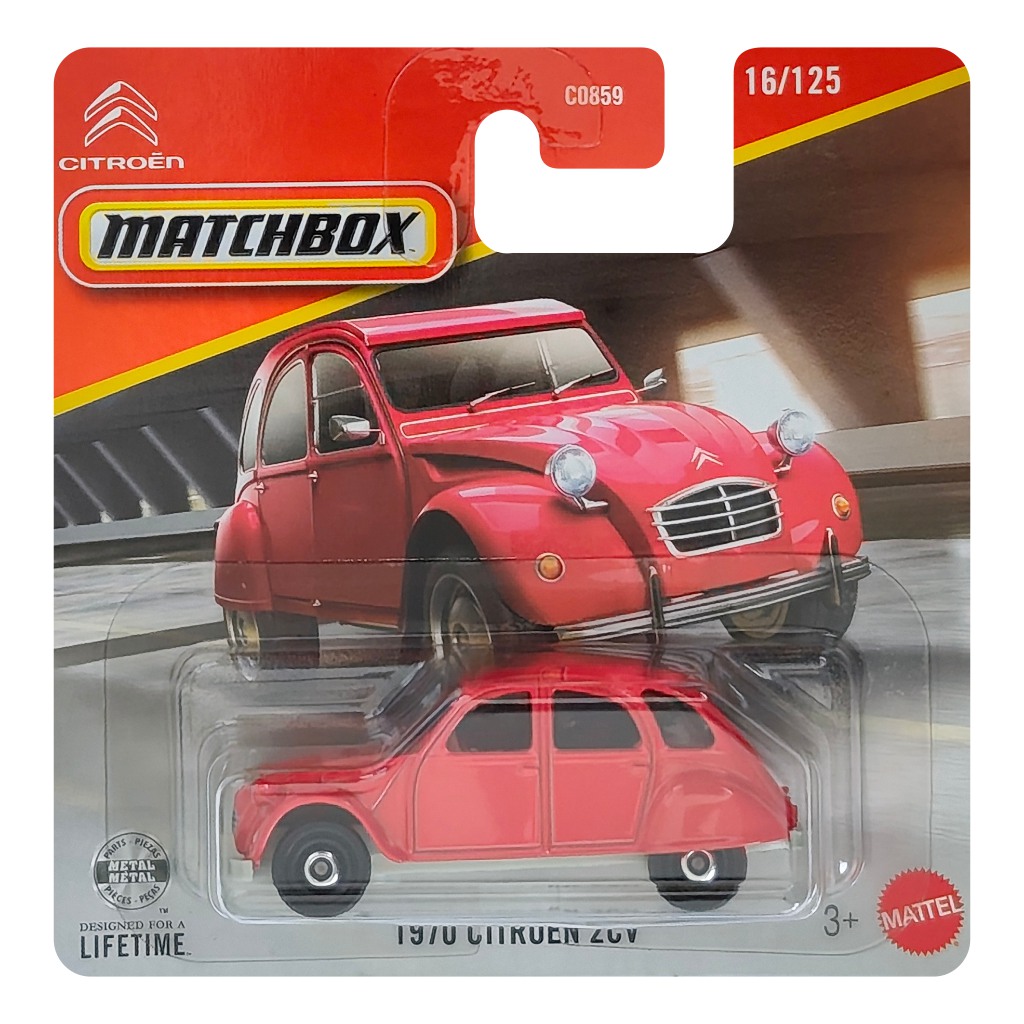 imagen de Matchbox: Citroën 2CV rojo cochecito 1/64 - Mattel 1