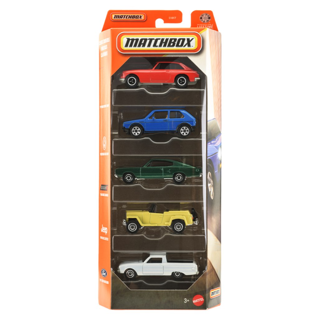 imagen de Matchbox: Clásicos Cruceros set de 5 coches en miniatura 1/64 - Mattel 1