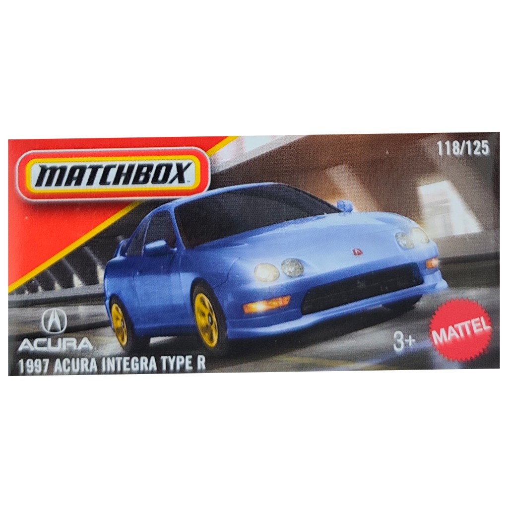 imagen de Matchbox: Coche pequeño Acura Integra Type R de 1997 en caja de cartón 1/64 - Mattel 1